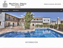 Tablet Screenshot of hotelpalaciosantacruz.com